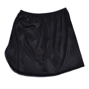 1980s Mini Black Half Slip W28-40