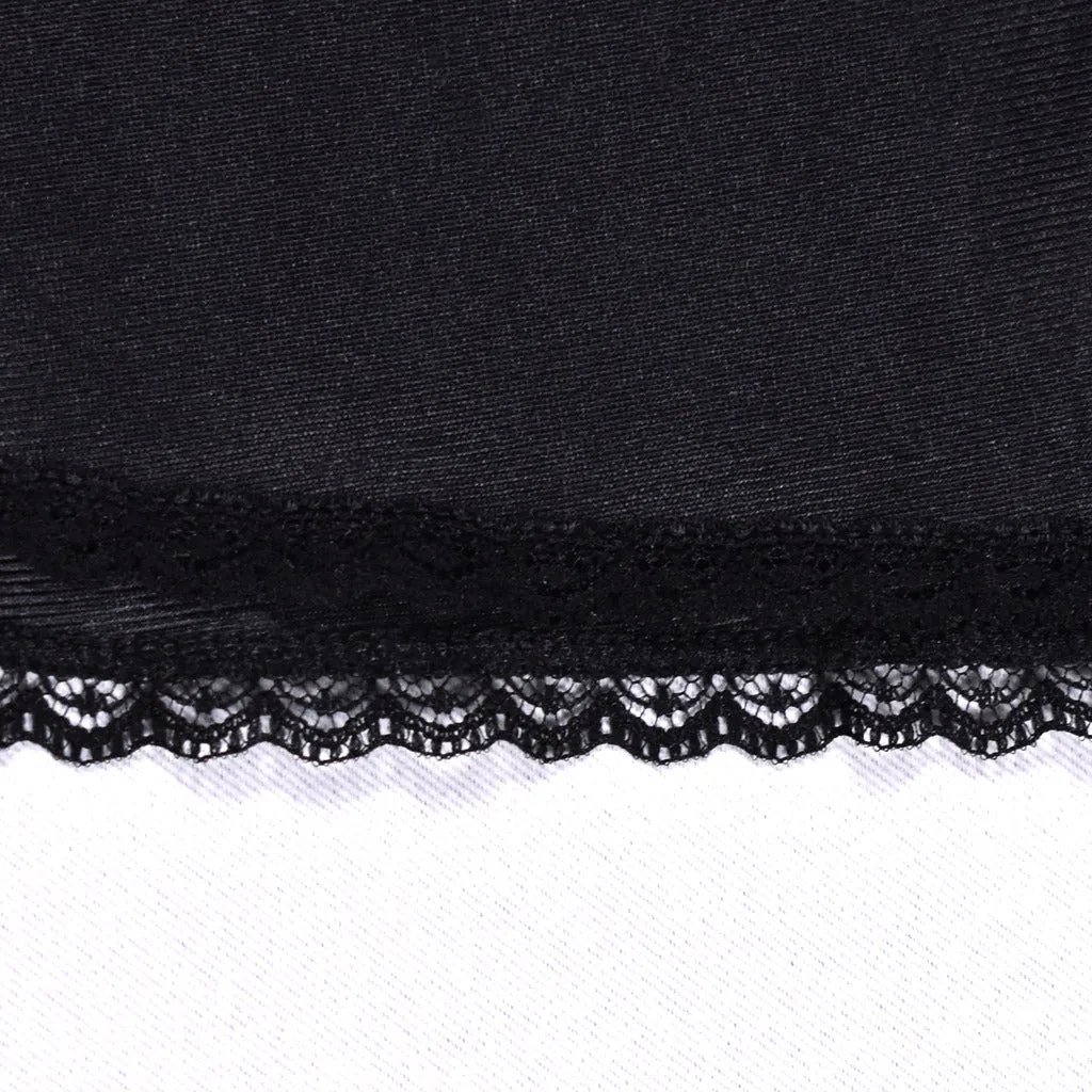 1980s Mini Black Half Slip W28-40