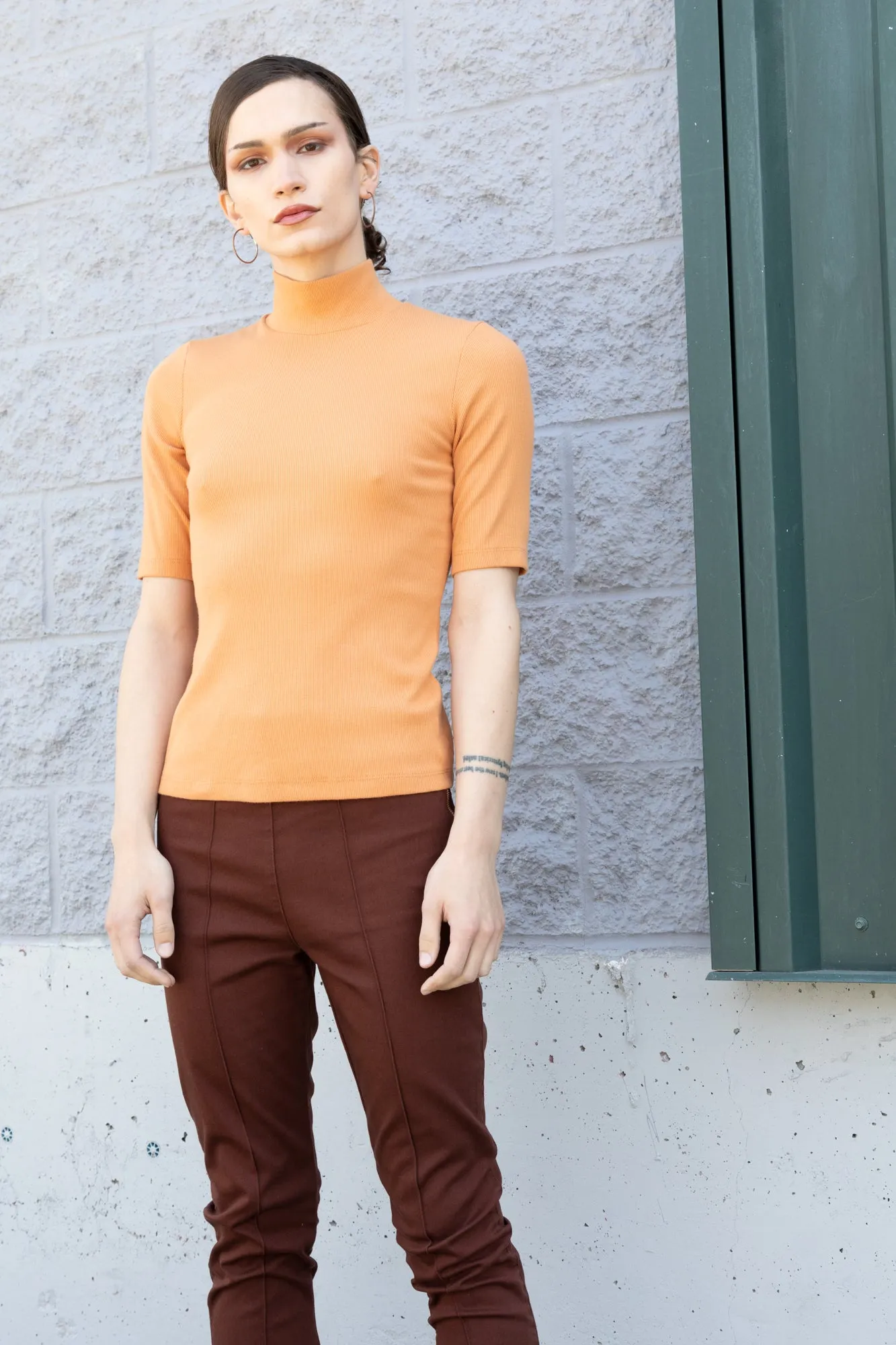 2x1 Mockneck in Red rock