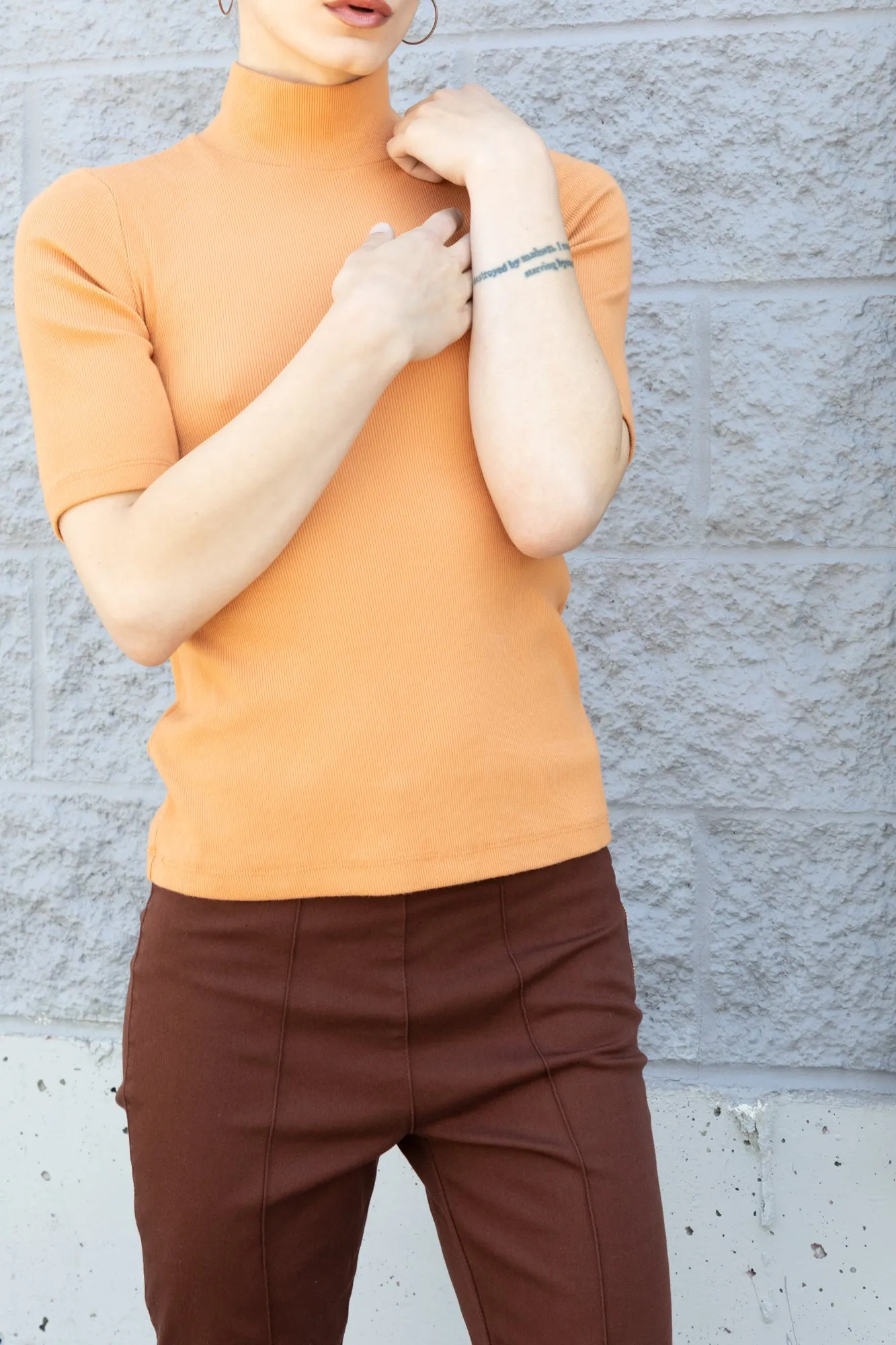 2x1 Mockneck in Red rock