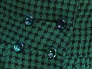 5th Avenue Coat - Green and Black Houndstooth ONLY SIZE M LEFT