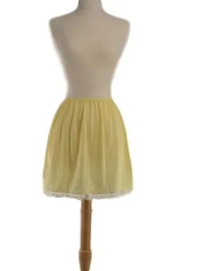 60s/70s Yellow Mini Half Slip
