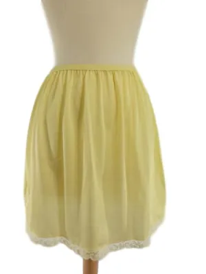 60s/70s Yellow Mini Half Slip