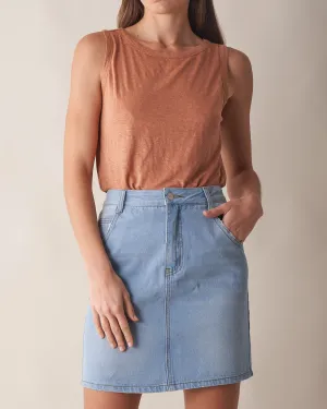 Aceline Linen Tank Top