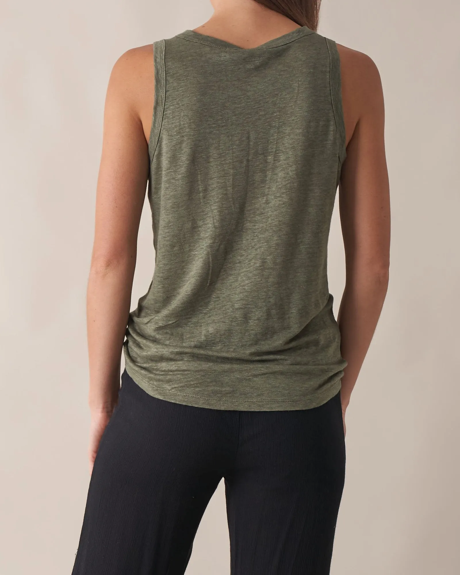 Aceline Linen Tank Top