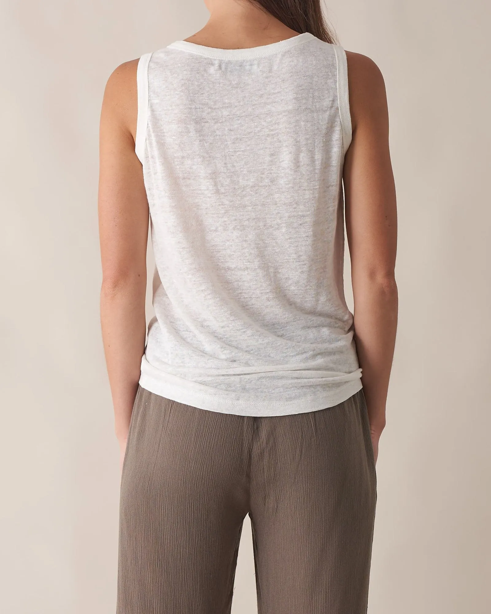 Aceline Linen Tank Top
