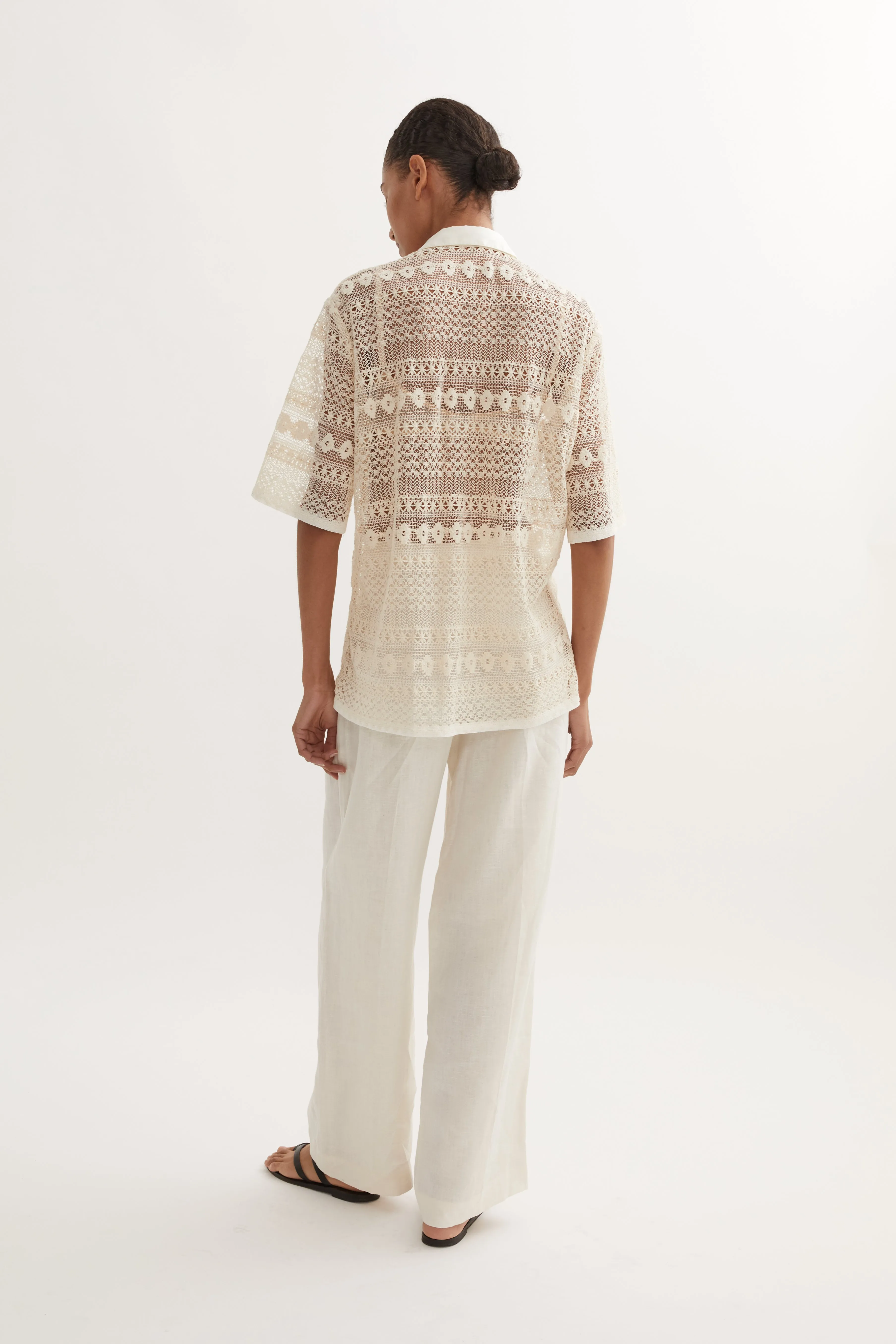 ADRIENNE TROUSER- CREAM