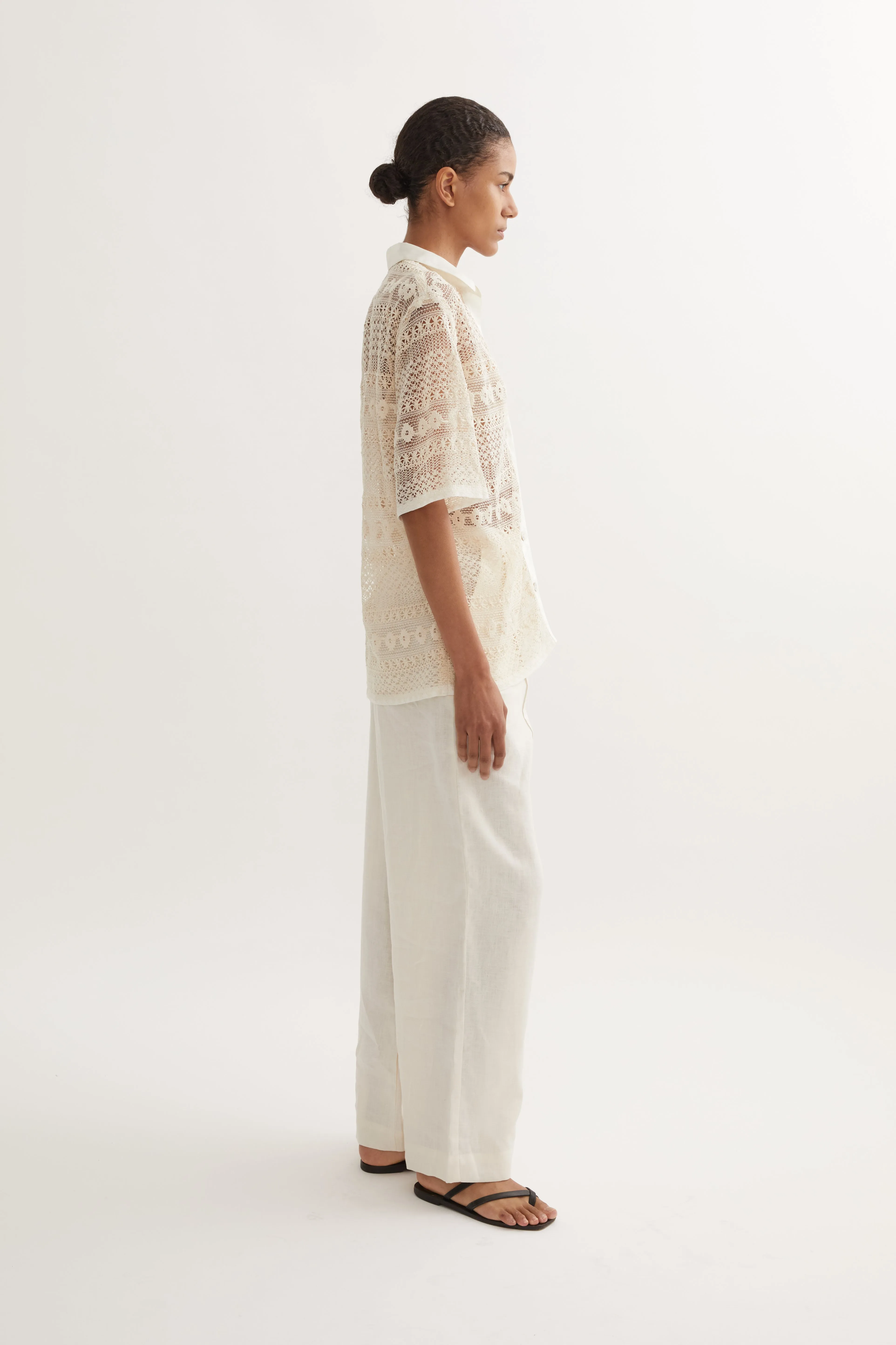 ADRIENNE TROUSER- CREAM