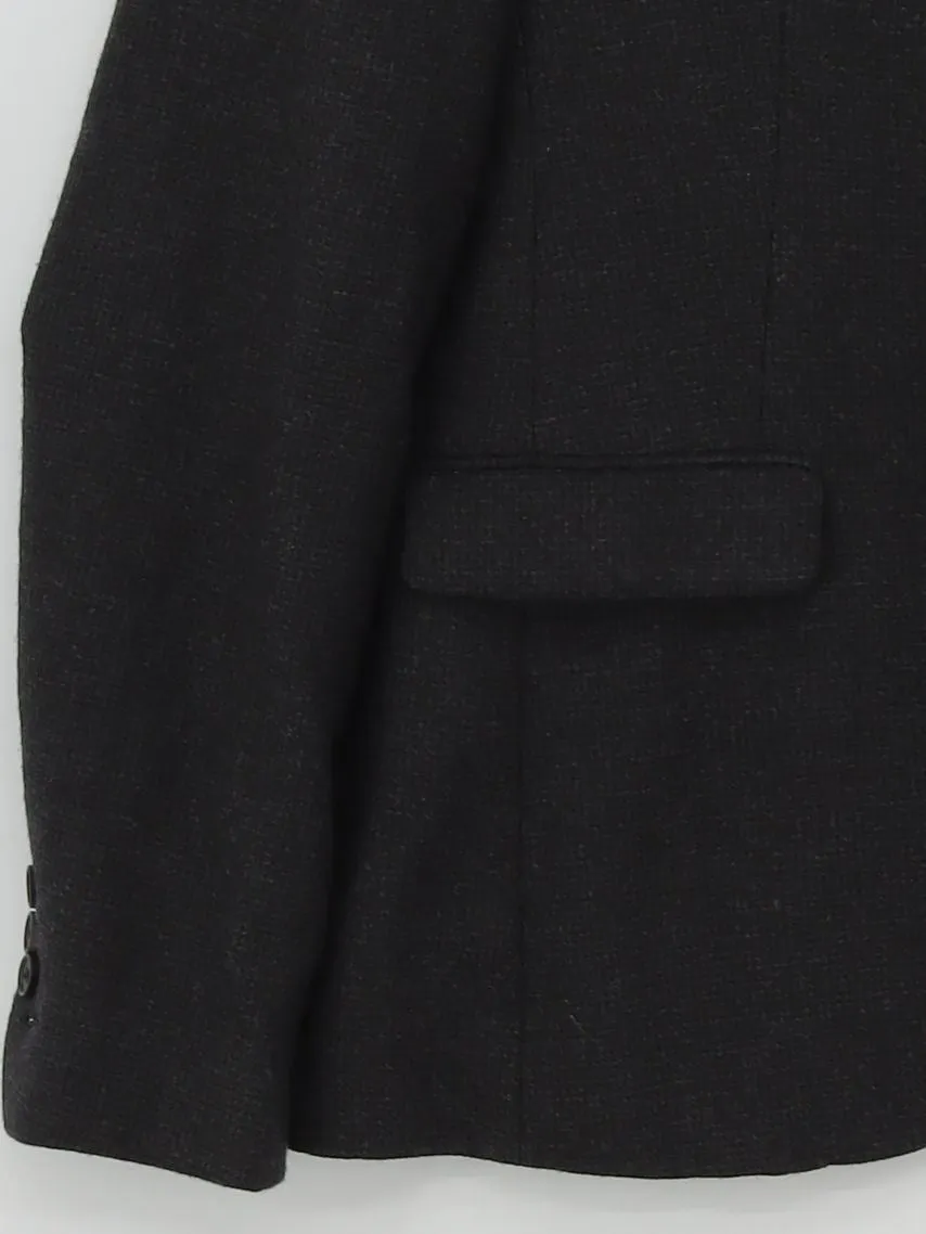 AllSaints Men's Blazer M Grey Wool with Other, Polyester