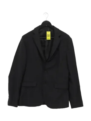 AllSaints Men's Blazer M Grey Wool with Other, Polyester