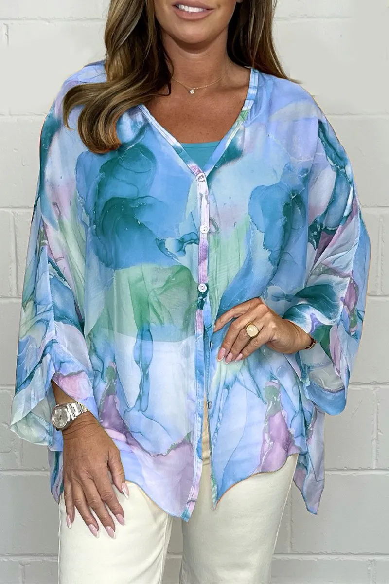 Amber | Stylish Lightweight Blouse with Print for Ladies