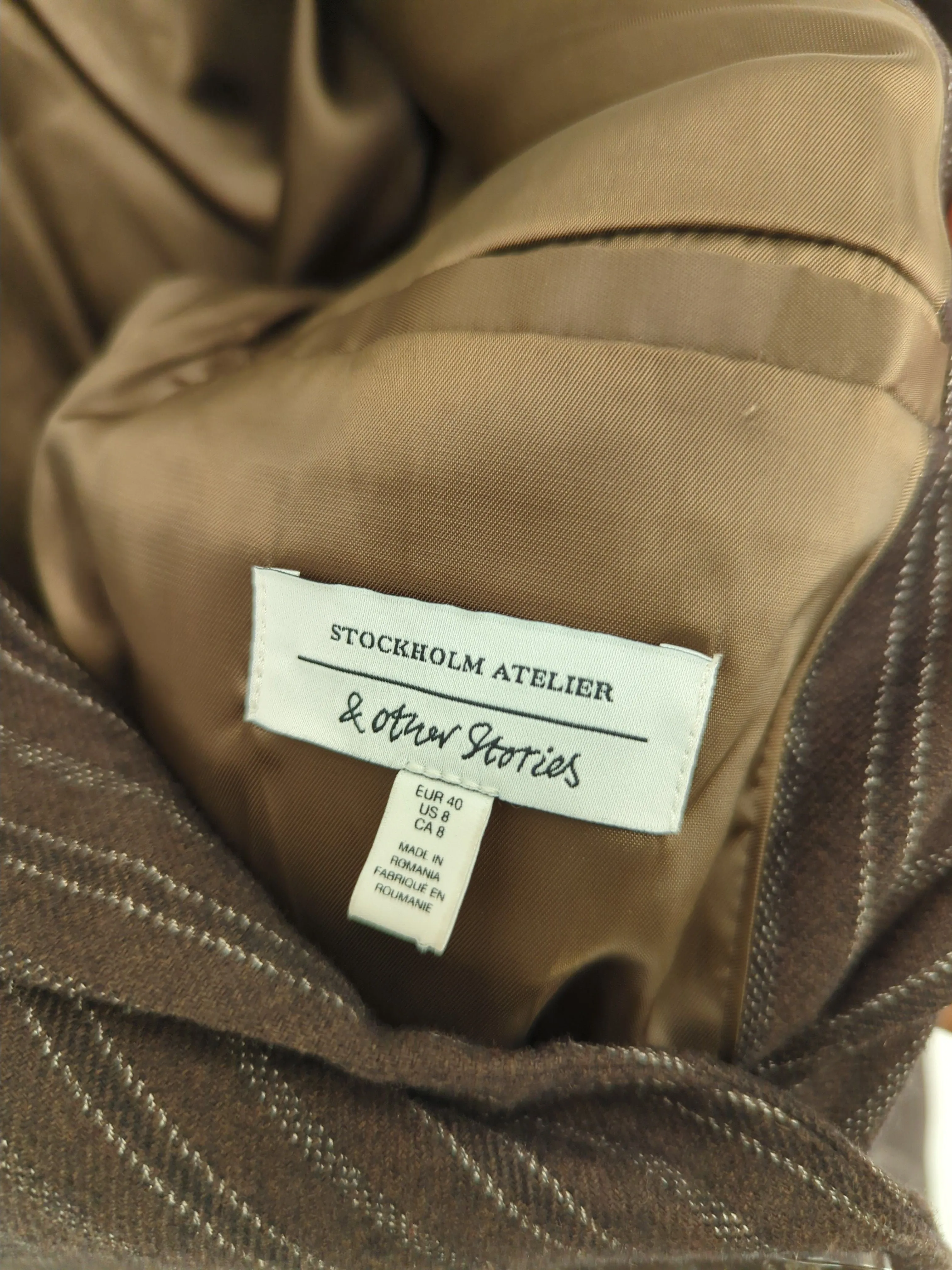 & Other Stories Women's Blazer UK 12 Brown