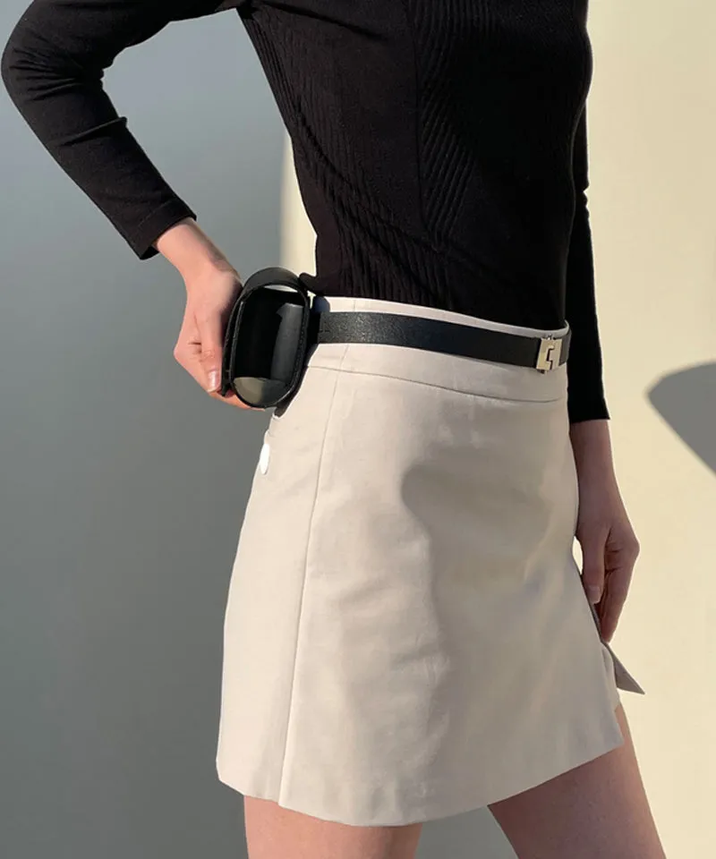 Anell Golf Classic H Skirt Pants - Beige