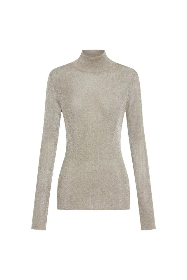 Aretz Turtleneck | Champagne