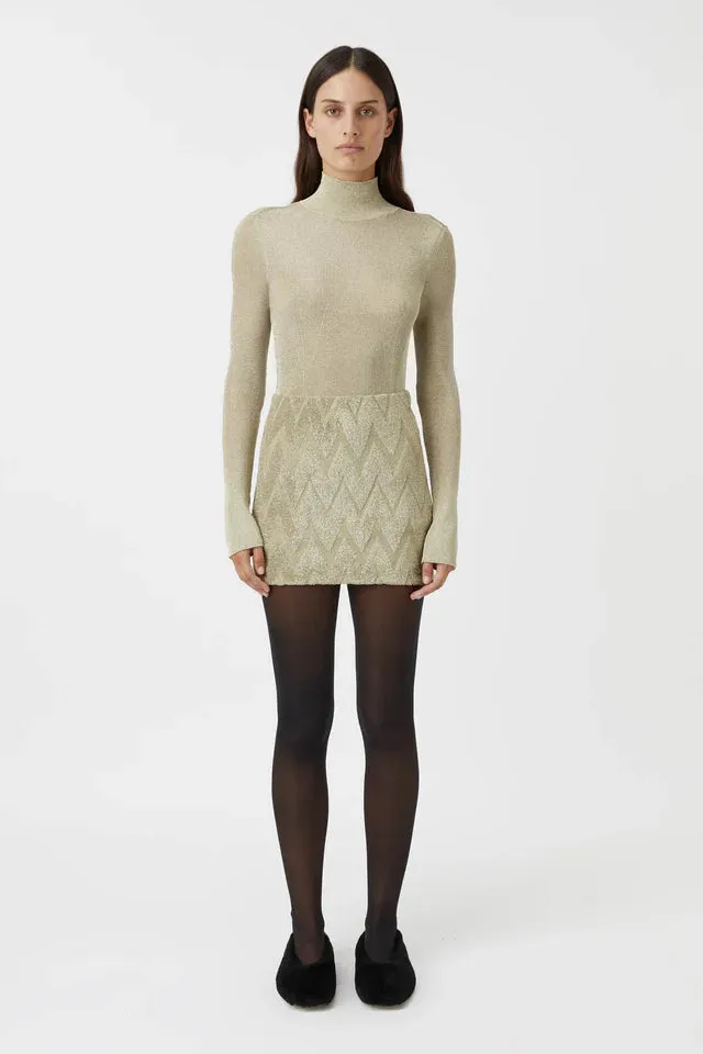 Aretz Turtleneck | Champagne