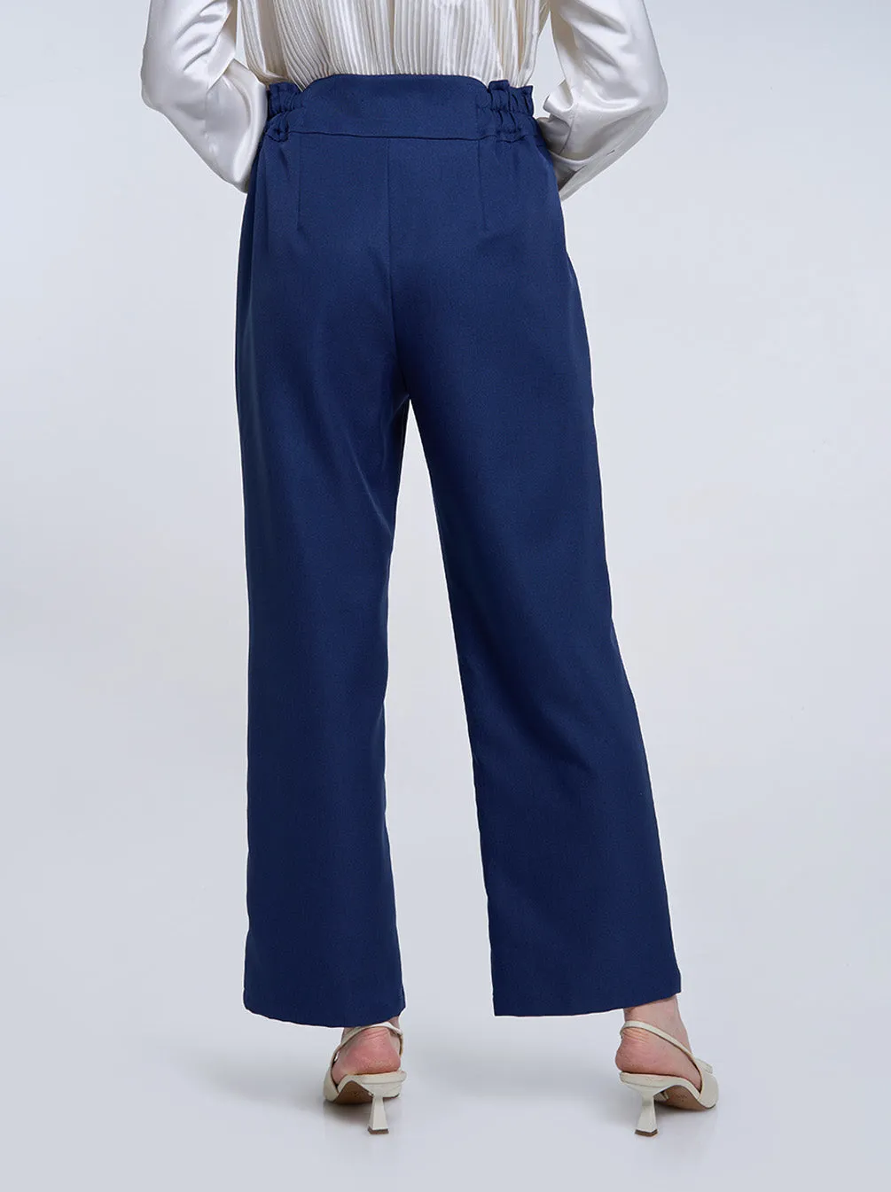 ARISA HIGH WAISTED PANTS NAVY
