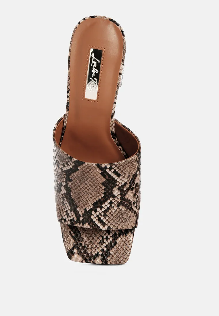 Artemisa Block Heel Slip On Sandals By Ruw