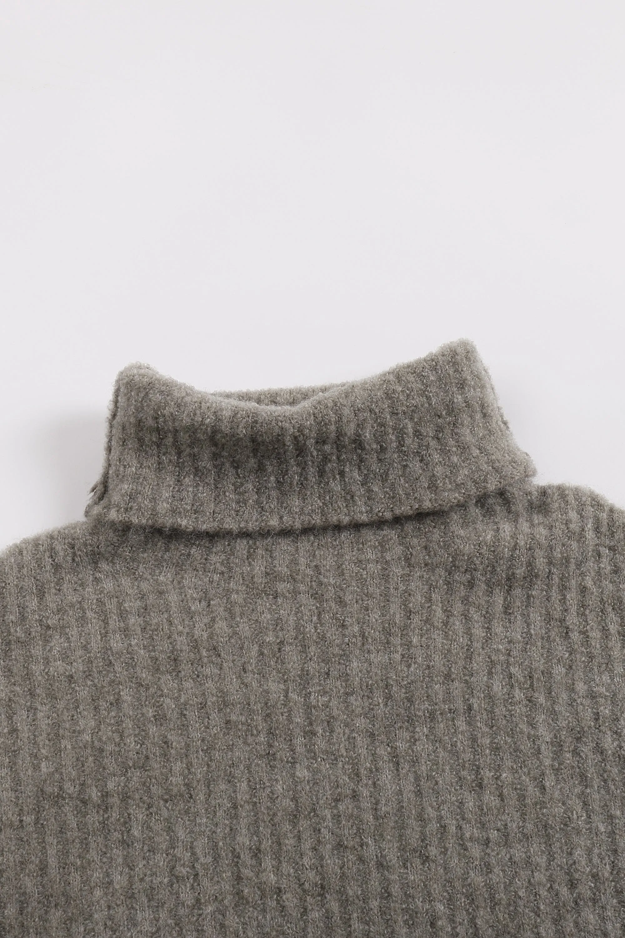 Astrid Turtleneck Ribbed Wool Sweater