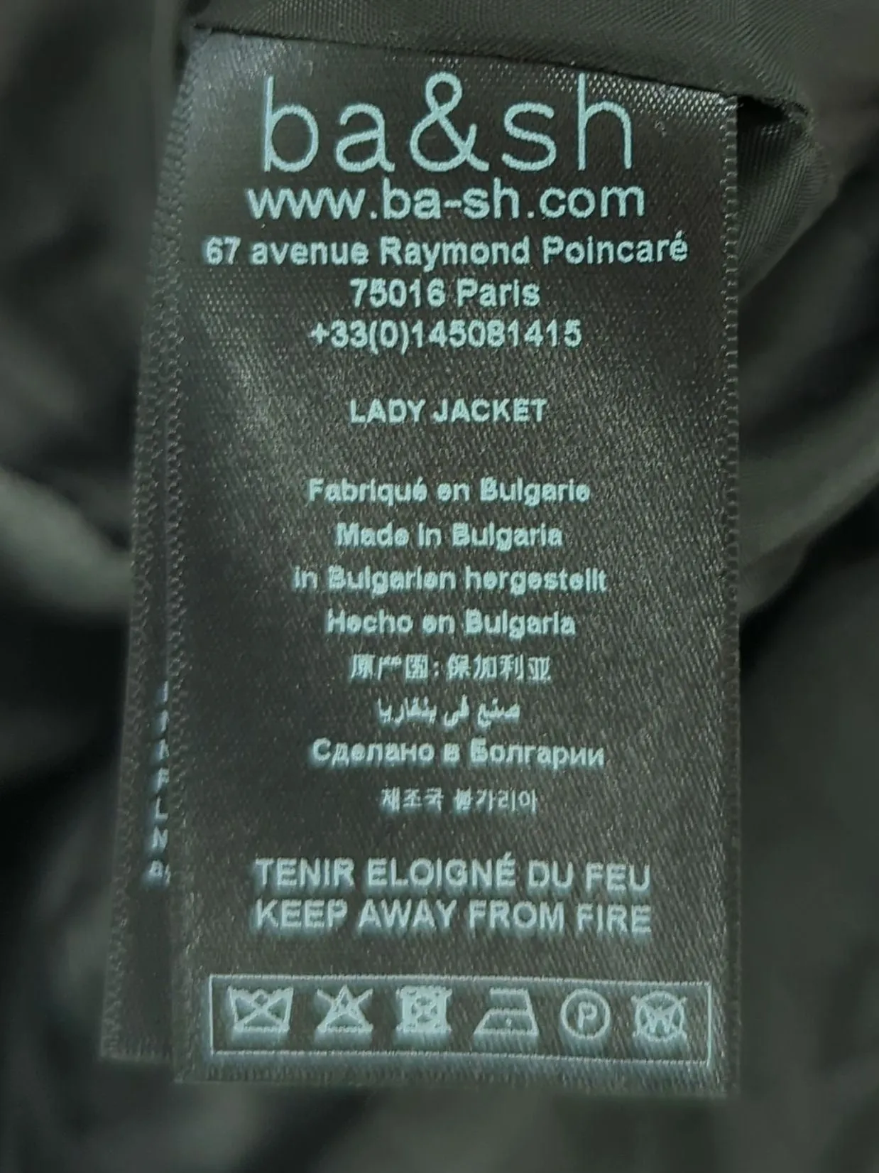Ba&sh Women's Blazer S Grey Polyester with Elastane, Viscose, Wool