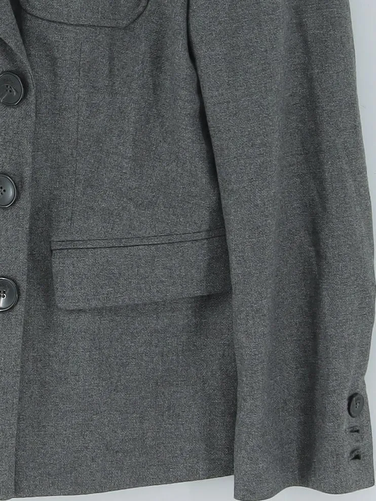 Ba&sh Women's Blazer S Grey Polyester with Elastane, Viscose, Wool