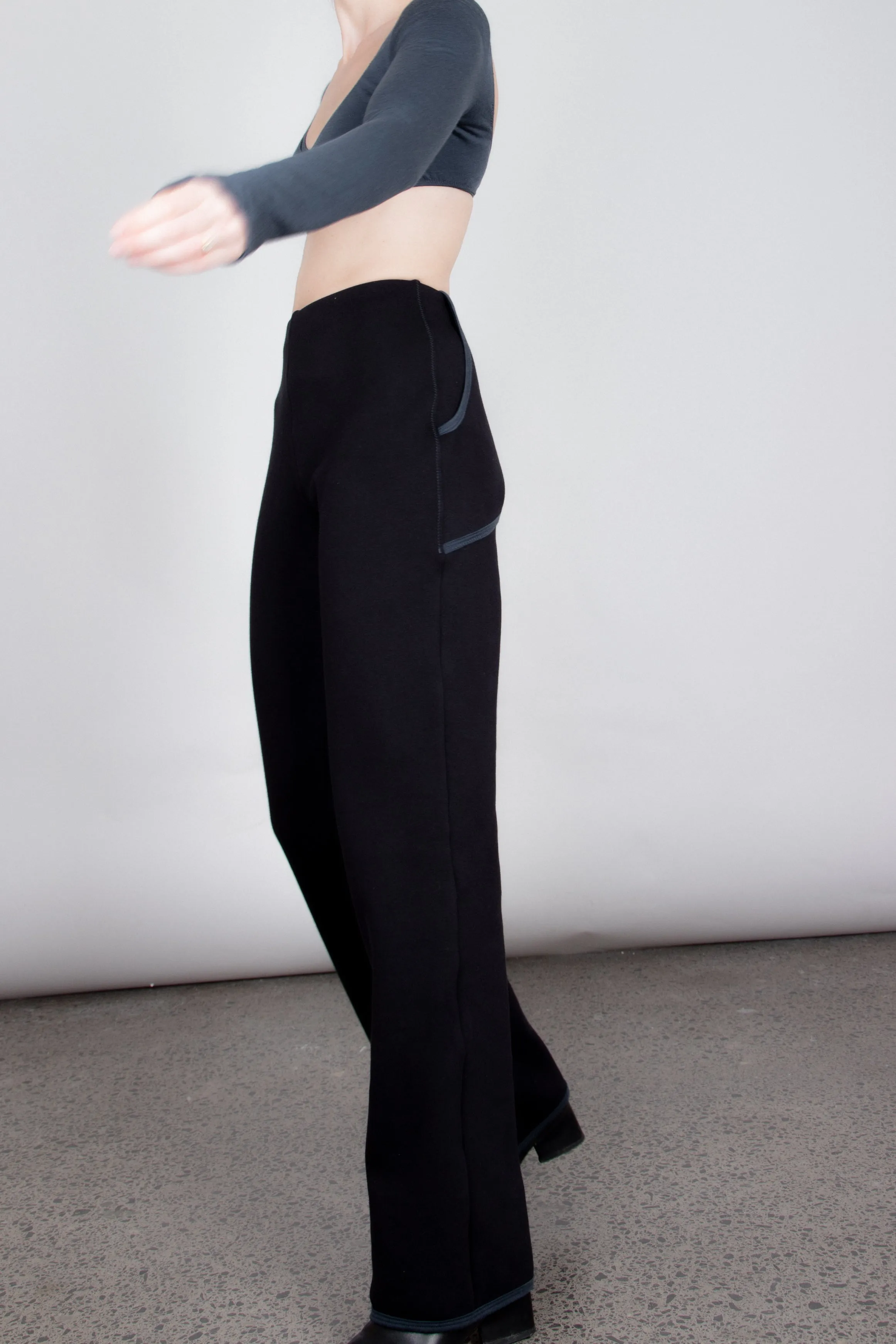 Babs Pant -  Denim on Black (PO)
