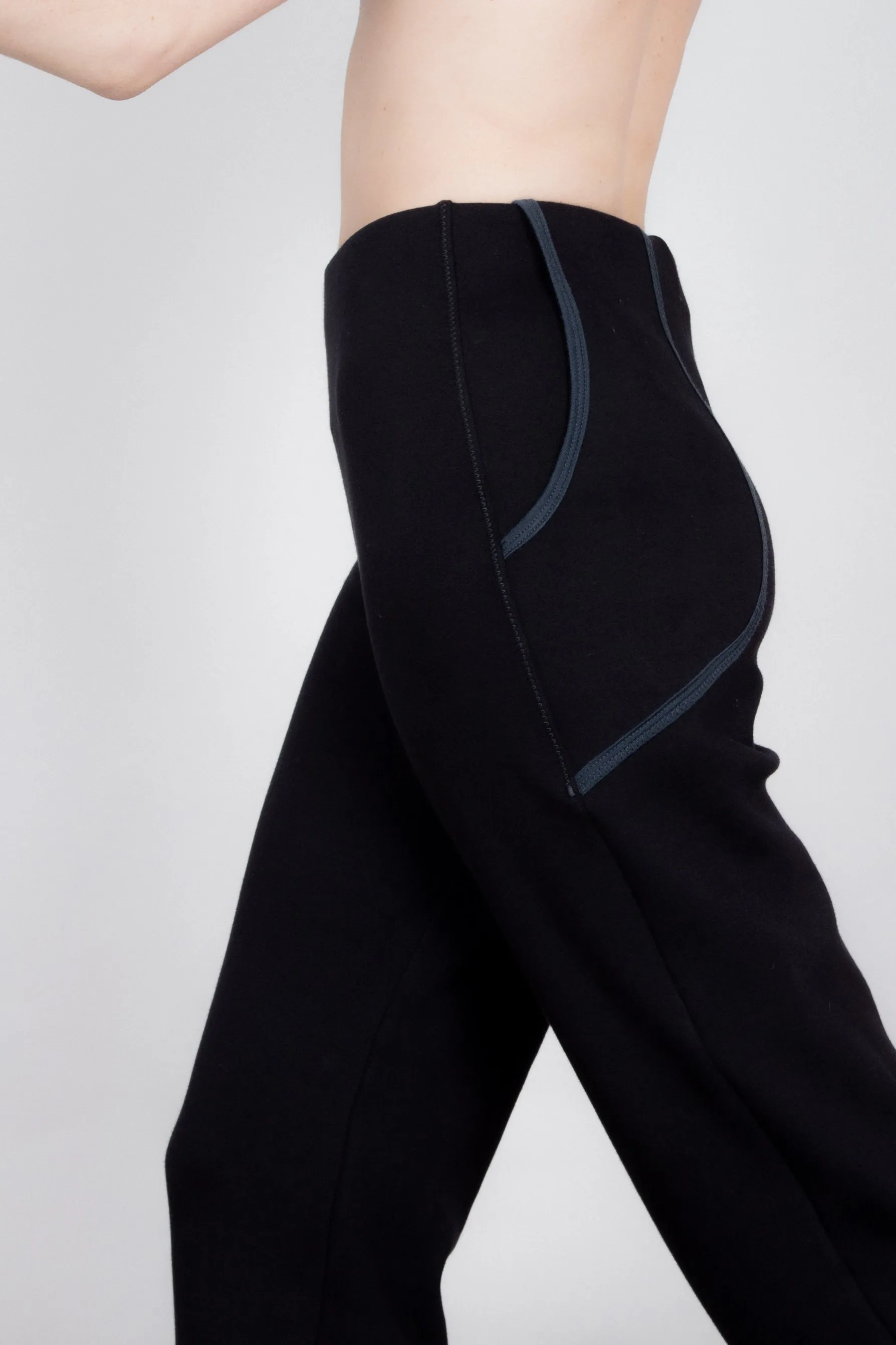 Babs Pant -  Denim on Black (PO)