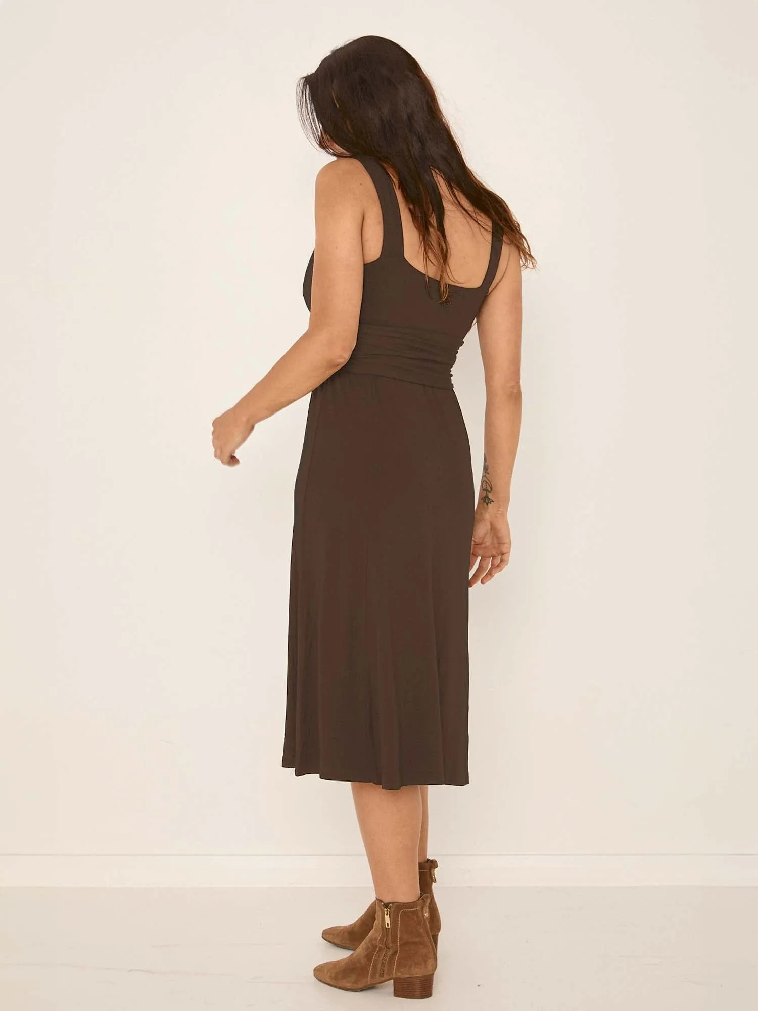 Bamboo Essential Dress - Cocoa