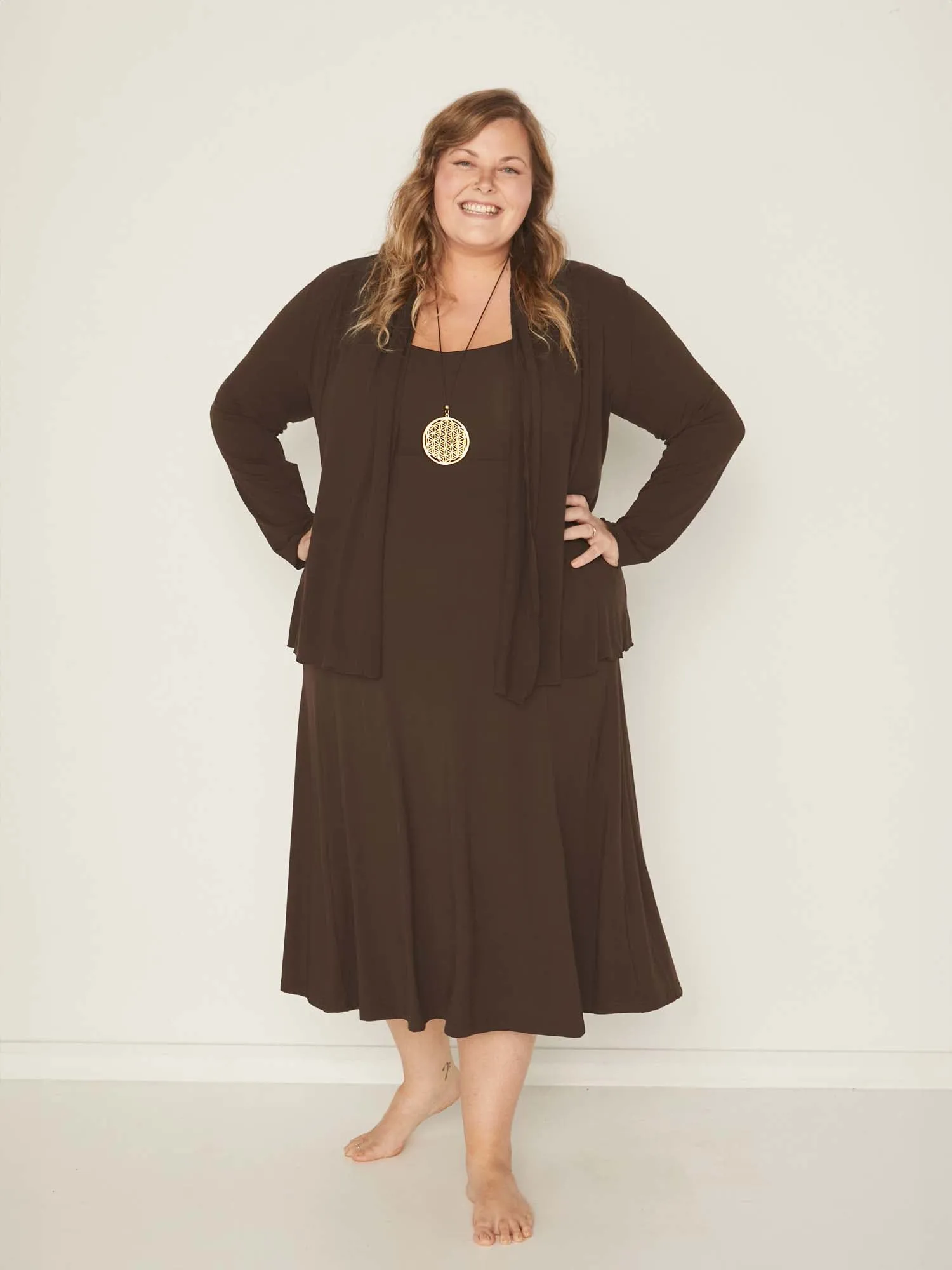 Bamboo Essential Dress - Cocoa