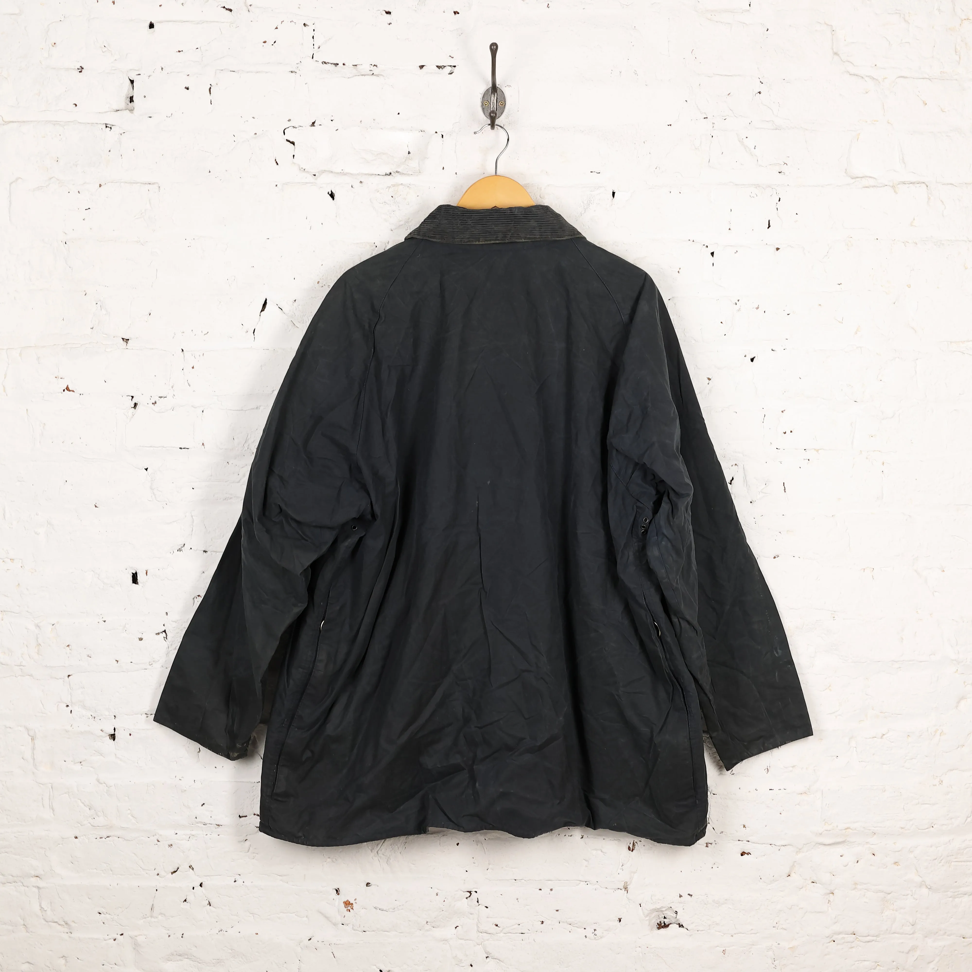 Barbour Beaufort Wax Jacket - Blue - XXL