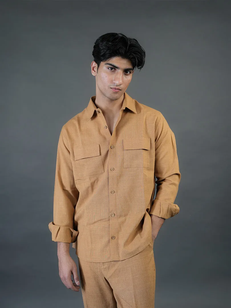 Beige Linen Co-Ord Set
