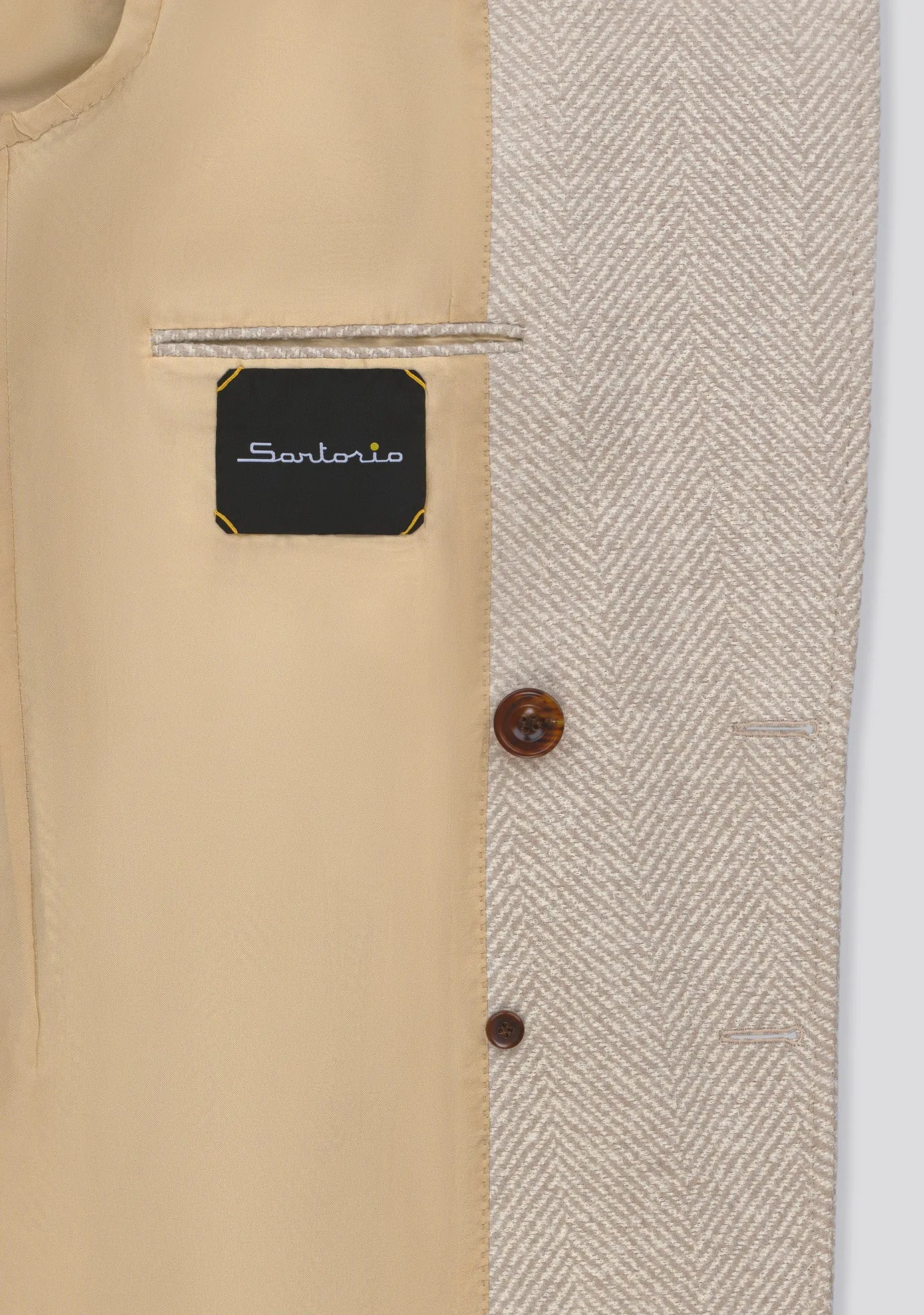 Beige Wool and Alpaca double breast Winter Coat