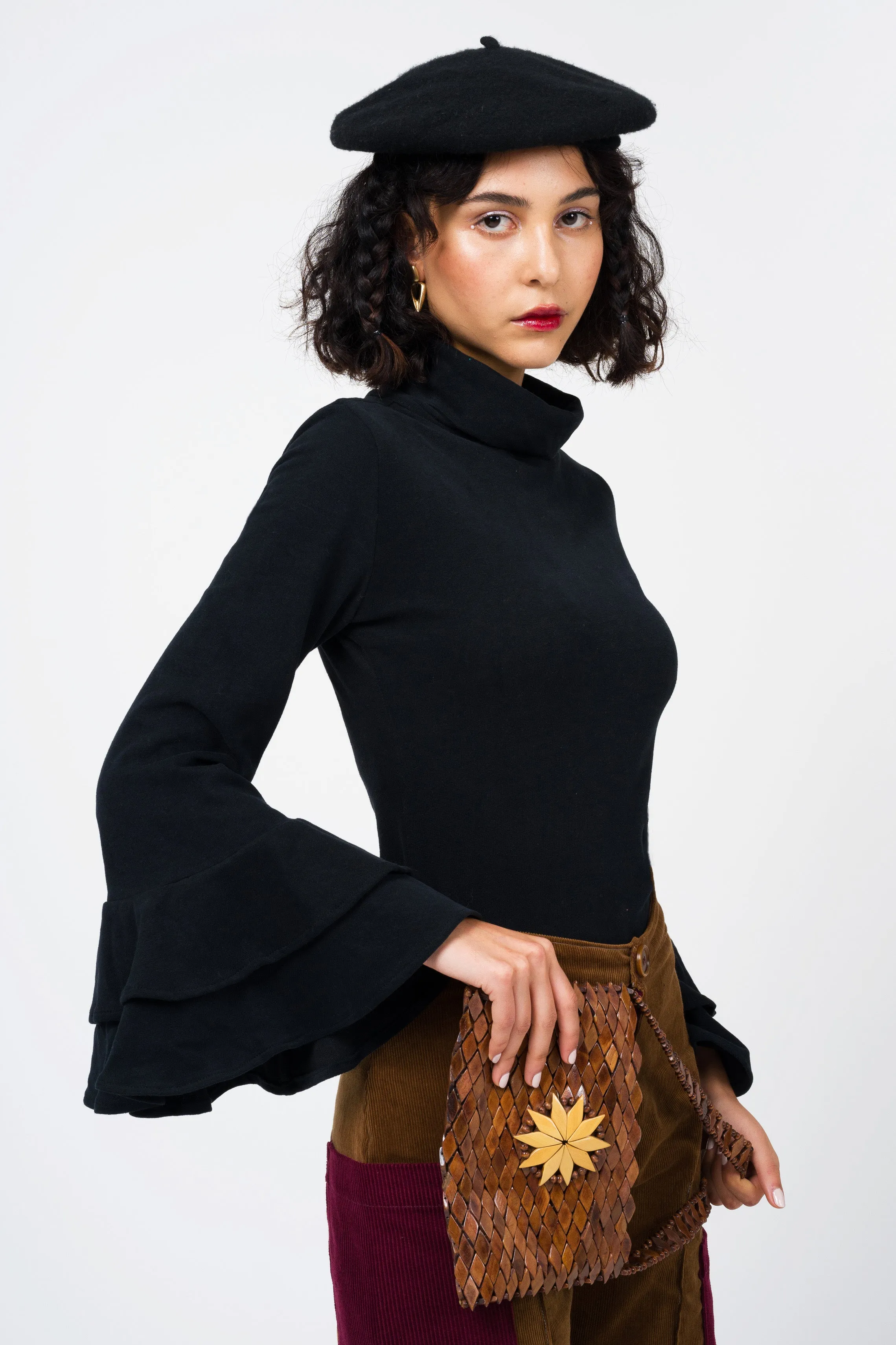 Bell Sleeve Turtleneck
