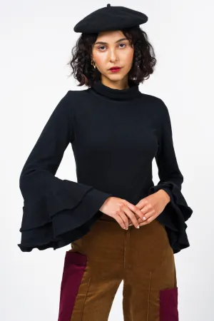 Bell Sleeve Turtleneck