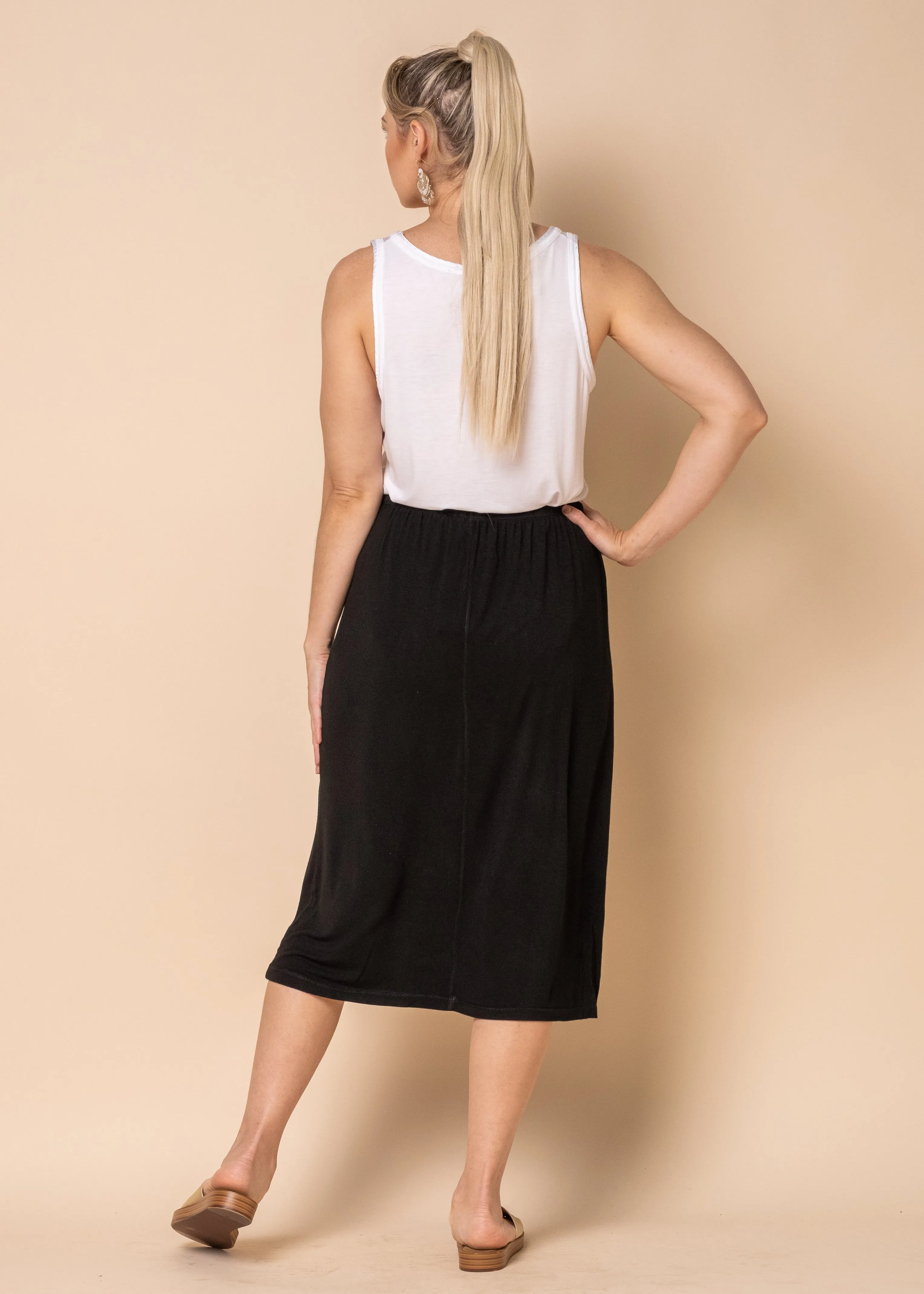 Bellamy Half Slip in Onyx