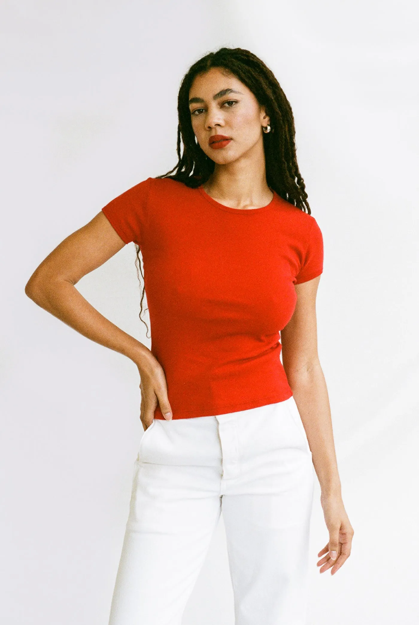 Bellevue Tee in Tomate