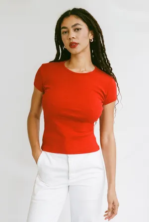 Bellevue Tee in Tomate