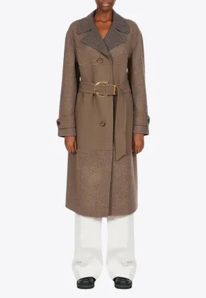 Belted Wool-Cashmere Coat