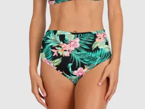 Bermuda High Waist Bikini Pant- Black