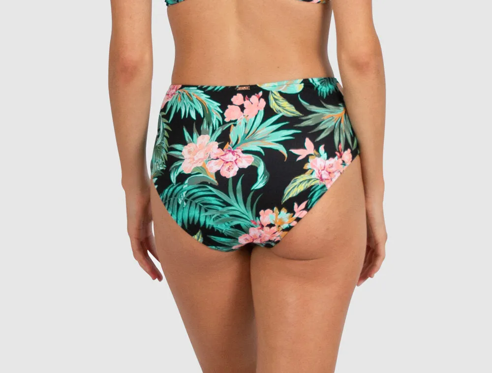 Bermuda High Waist Bikini Pant- Black