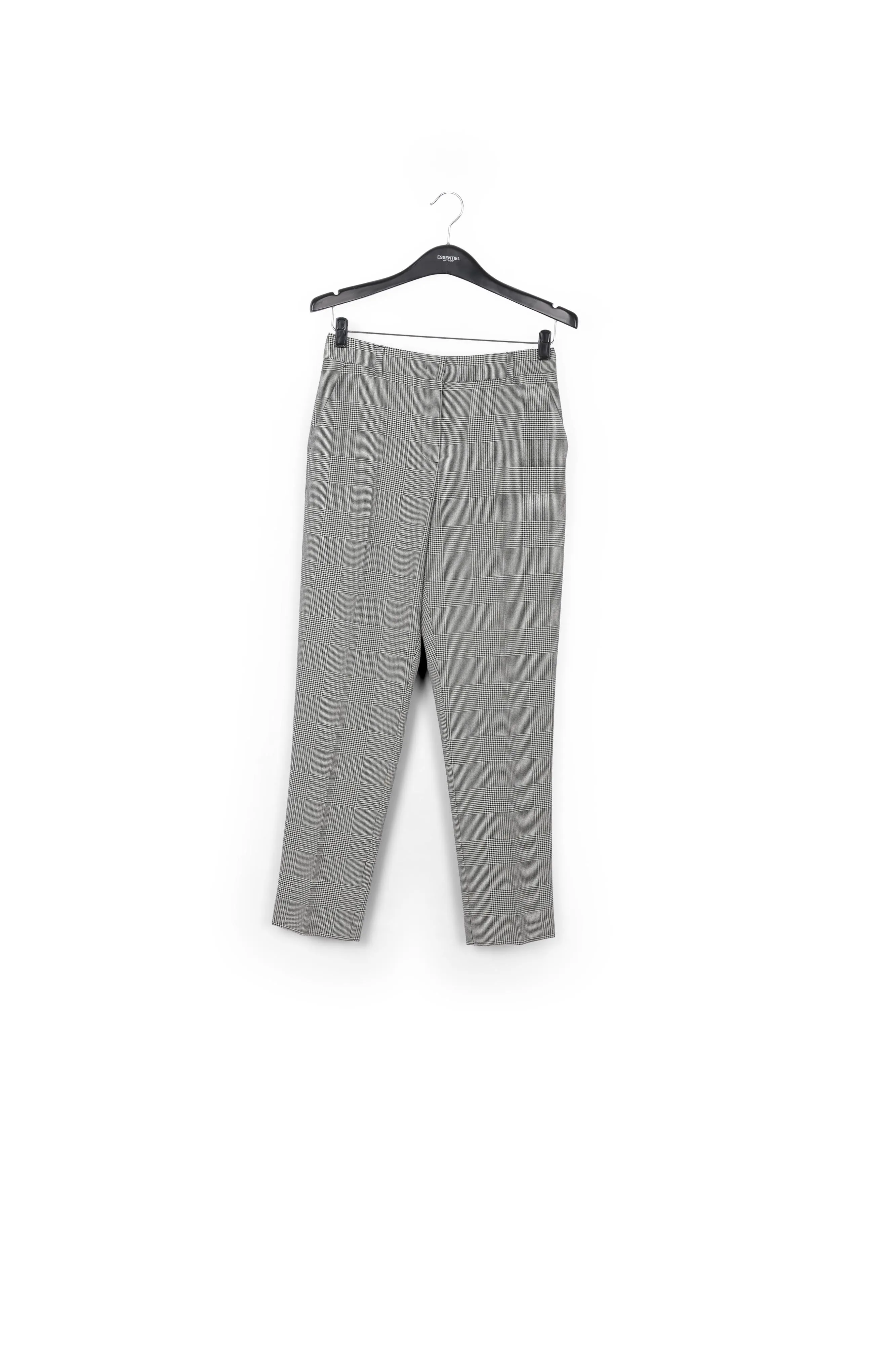 Black and white checked pants