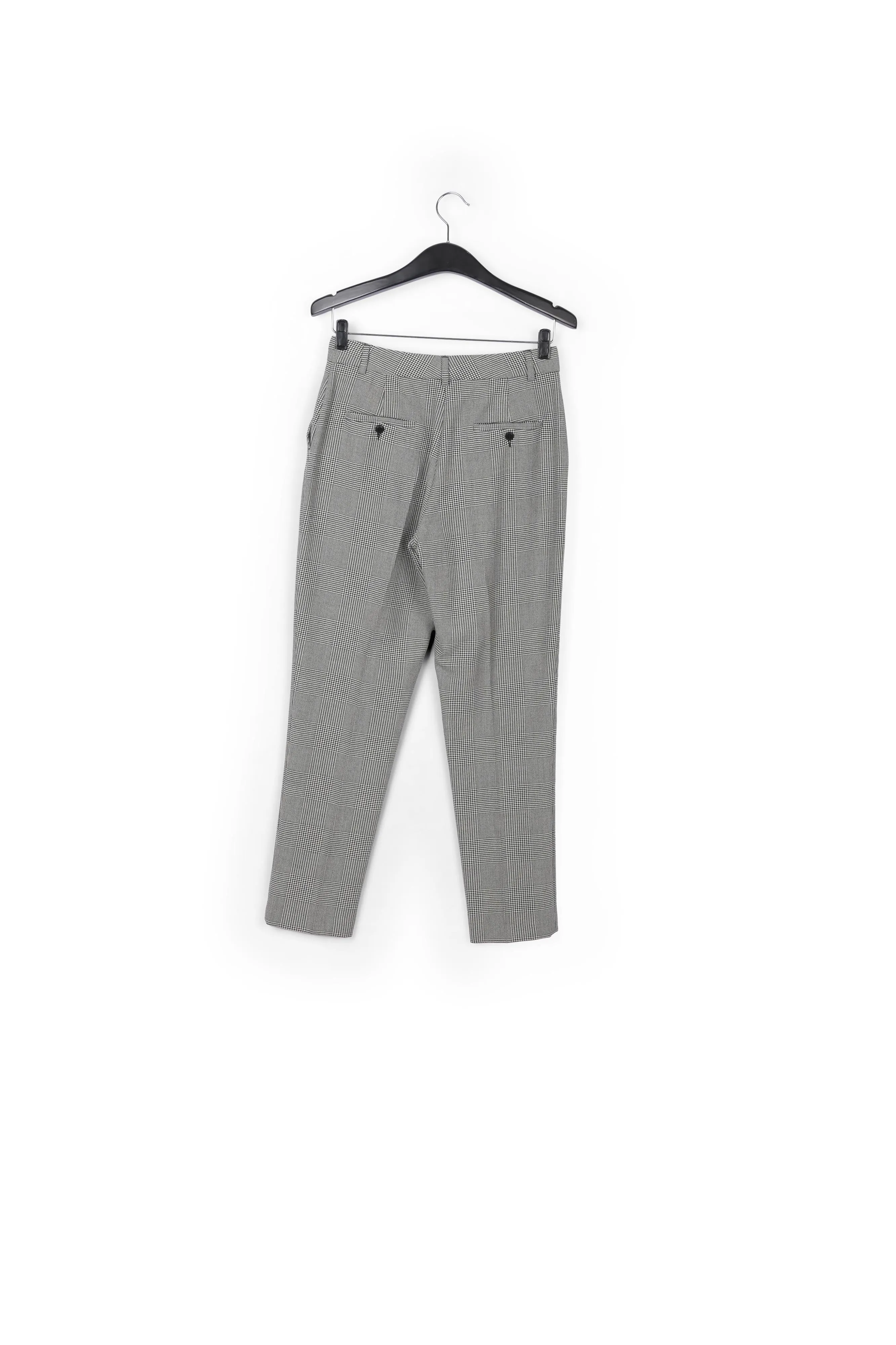 Black and white checked pants