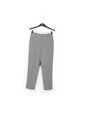 Black and white checked pants