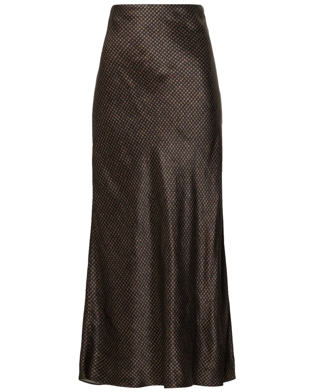 Black Houndstooth Slip Skirt