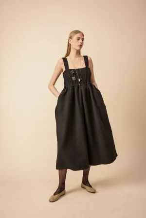 Black Wool Jump Suit