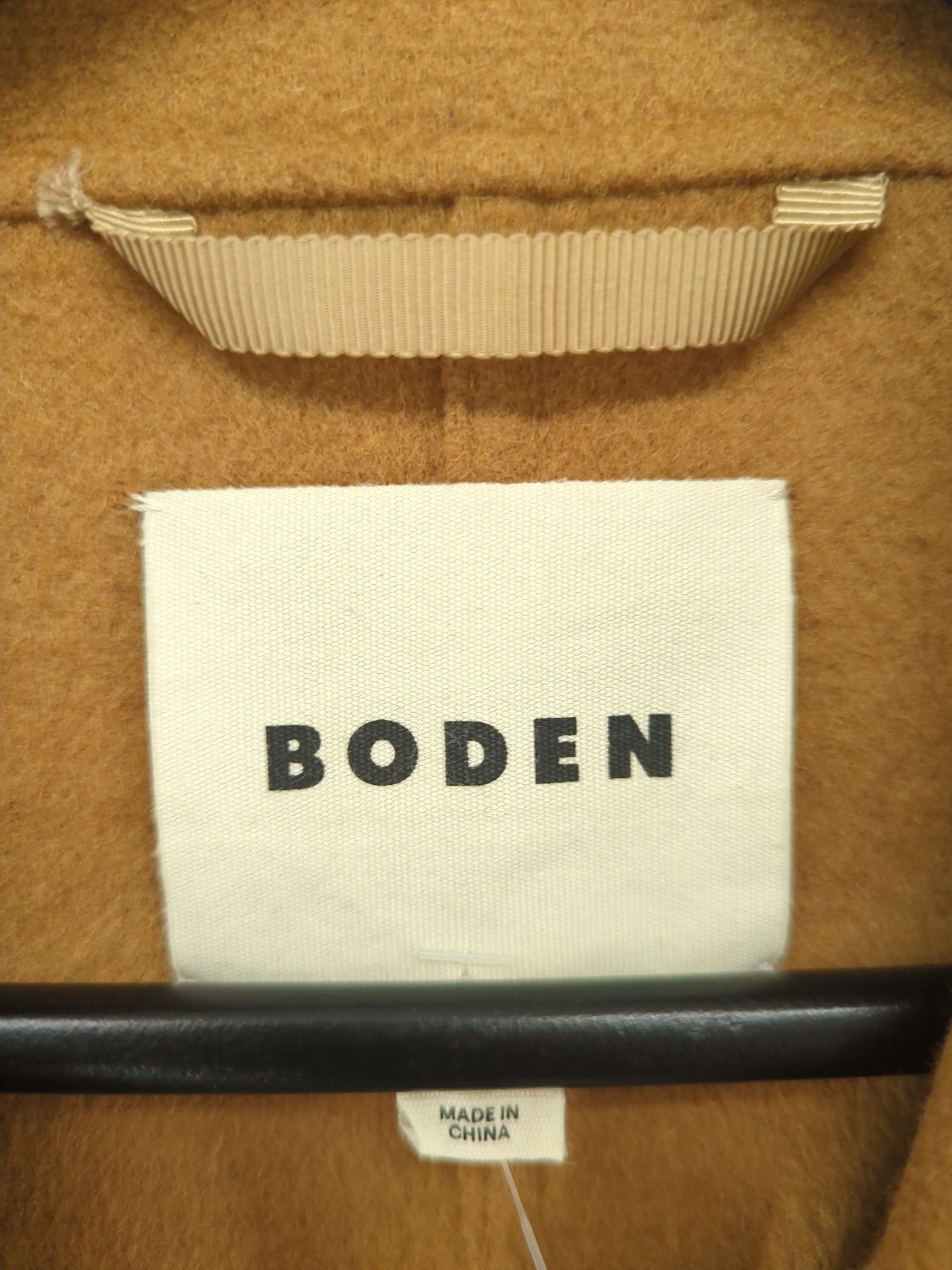 Boden Women's Coat UK 16 Brown Wool with Polyester