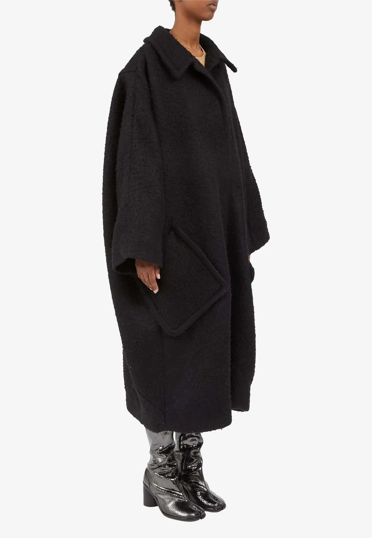 Bouclé Oversized Coat