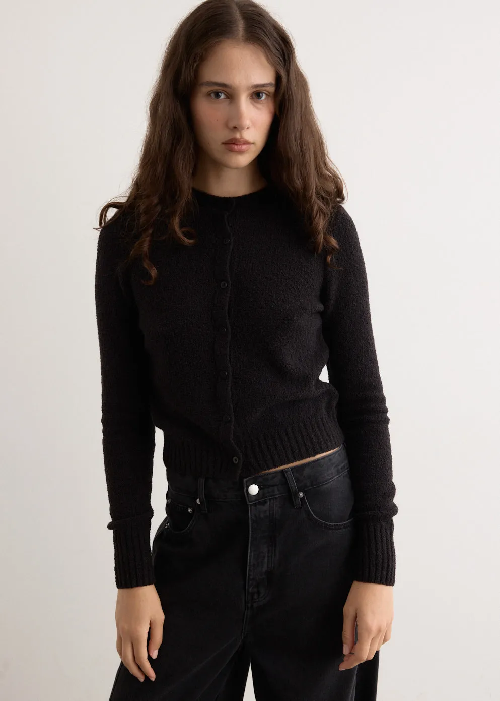 Boucle Wool Cardigan