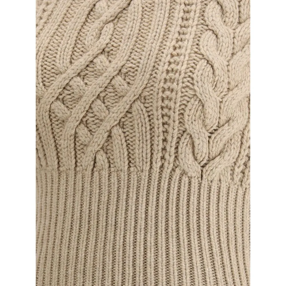 Braided Turtleneck Top
