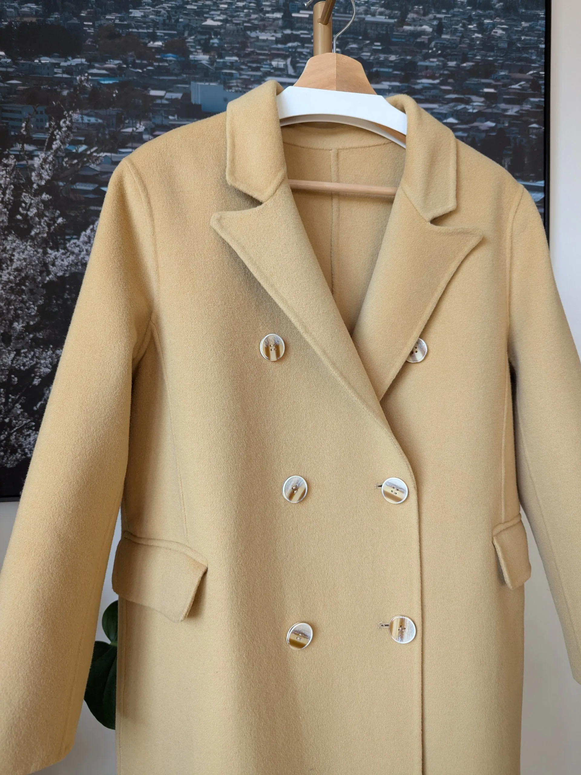 Brand New 100% Wool Coat Size L 14-16 FREE SHIPPING High Quality Wool 016