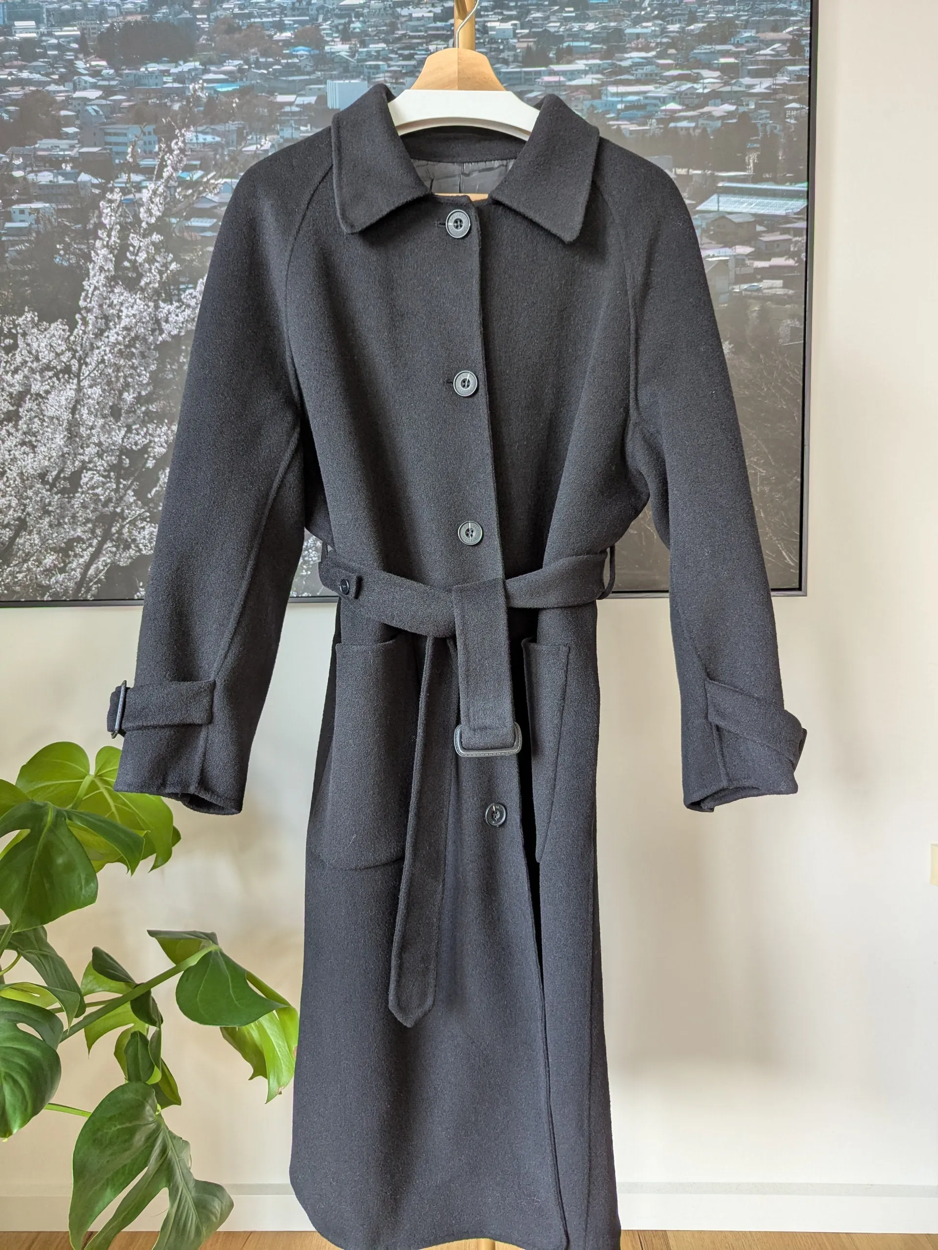 Brand New 90% Wool Coat Size 12-16 FREE SHIPPING High Quality Wool 058 Made in Korea